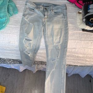 Skinny jeans light wash